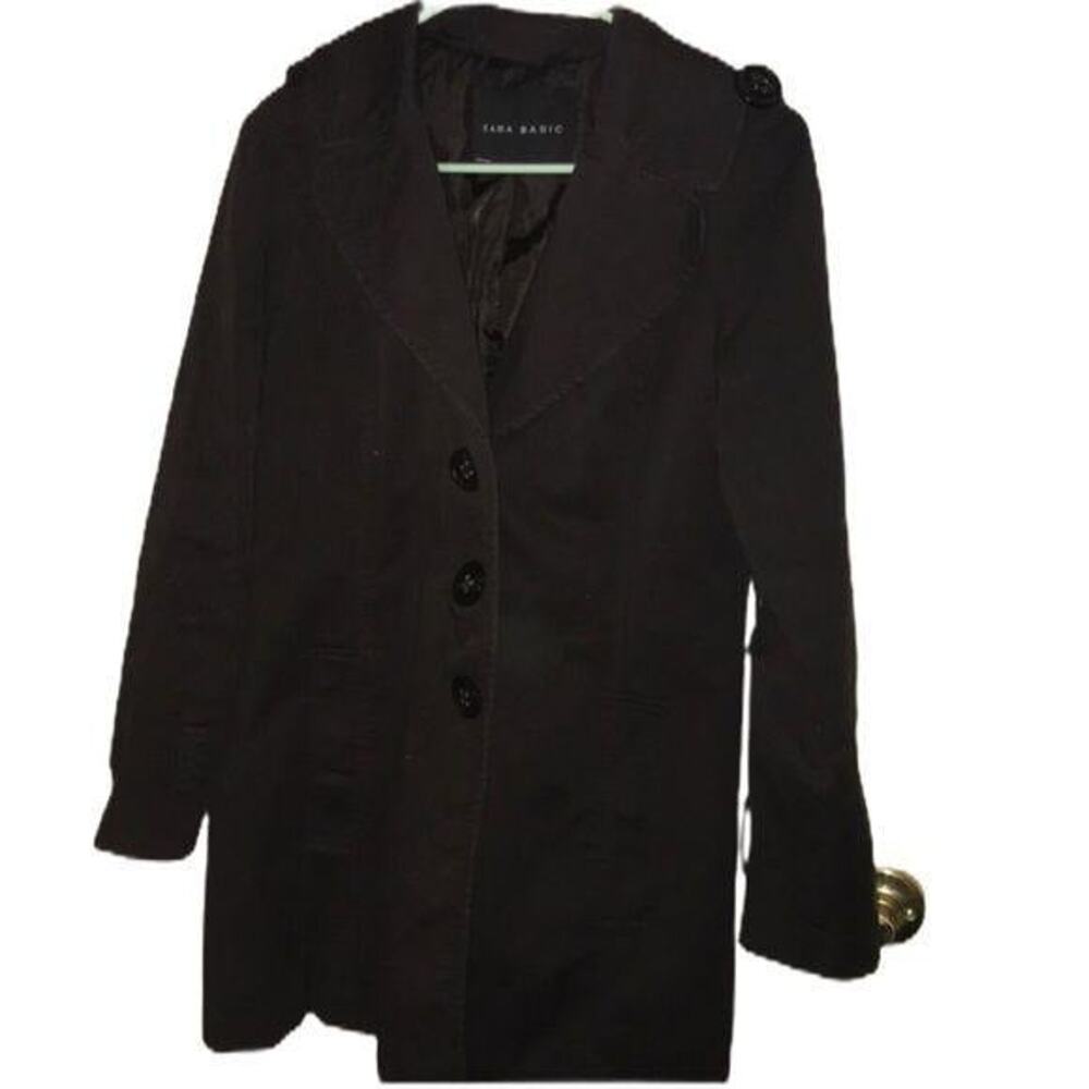 Zara Basic Dark Purple Lightweight Jacket M - image 1